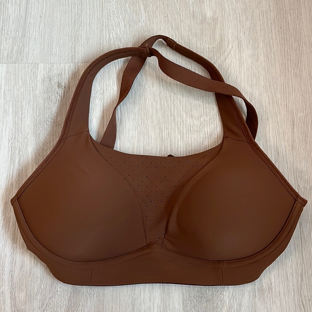 Lululemon Run Times Bra High Support Roasted Brown Sports Bra 32 D